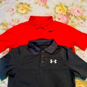 Nike and Under Armor Dri fit shirts